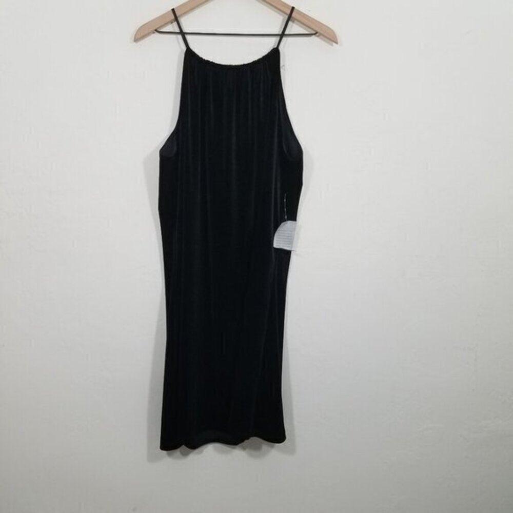 NWT MARINA Velvet Dress Black Size 14